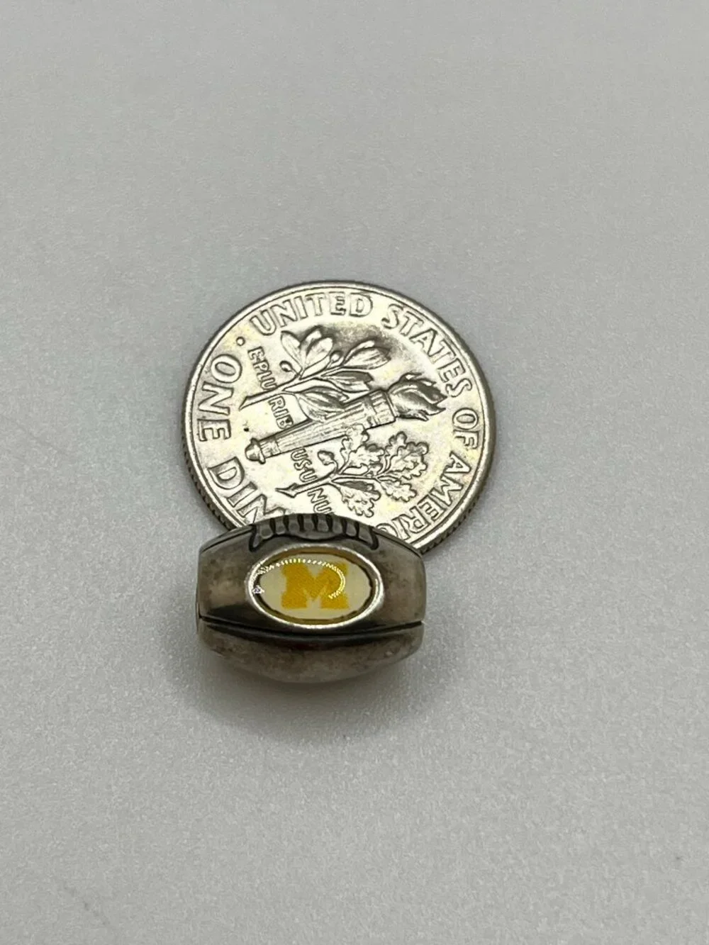 Kay Jeweler NCAA Sterling Silver University of Michigan Football Bead Charm 925